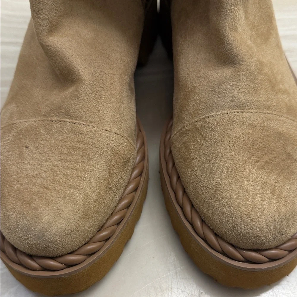 Vince Camuto suede Tan‎ Lug Sole Over-the-Knee Boots